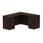 BBF 300 Series Small-Space L-Shaped Desk, 29 1/10 inch;H x 59 3/5 inch;W x 57 1/5 inch;D, Mocha Cherry, Standard Delivery Service