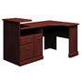 BBF Syndicate Corner Desk, 36 7/8 inch;H x 62 7/8 inch;W x 39 1/8 inch;D, Harvest Cherry, Premium Installation Service