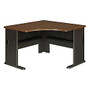 Bush Office Advantage Corner Desk, 29 3/4 inch;H x 47 1/4 inch;W x 47 1/4 inch;D, Sienna Walnut, Premium Installation Service