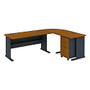 Bush; Administrative Advantage Desking Solution, Natural Cherry/Slate, Standard Delivery Service