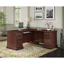 Bush; Bennington L-Shaped Desk, 30 1/2 inch;H x 66 1/8 inch;W x 71 1/4 inch;D, Harvest Cherry