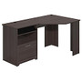 Bush; Furniture Cabot Corner Desk, 30 3/16 inch;H x 59 1/2 inch;W x 35 3/4 inch;D, Heather Gray, Standard Delivery