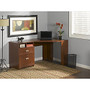 Bush; Wheaton Collection Transitional Wood Reversible Corner Desk, 29 inch;H x 60 inch;W x 38 inch;D, Hansen Cherry, Standard Delivery
