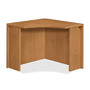 HON; 10500 Series&trade; Laminate Desk Ensemble Curved Corner Unit, 29 1/2 inch;H x 36 inch;W x 18 inch;D, Harvest Cherry