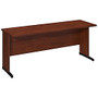 Bush Business Furniture Components Elite C-Leg Return, 72 inch;W x 24 inch;D, Hansen Cherry, Premium Installation Service