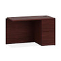 HON; 10700 Series&trade; Prestigious Laminate Right Return, File/File, 29 1/2 inch;H x 48 inch;W x 24 inch;D, Mahogany