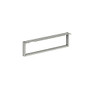 HON; Voi O-Leg Support For Low Credenza And Rectangular Worksurface, Platinum Metallic