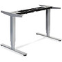 Lorell Electric Height Adj. Sit-Stand Desk Frame - 2 Legs - 50 inch; Height x 26.60 inch; Width x 44.25 inch; Depth - Assembly Required - Silver