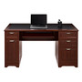 Realspace; Magellan Collection Managers Desk, 30 inch;H x 58 3/4 inch;W x 23 1/4 inch;D, Classic Cherry