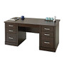 Sauder; Office Port Executive Desk, 29 1/2 inch;H x 65 1/2 inch;W x 29 1/2 inch;D, Dark Alder