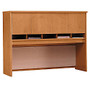 Bush Business Furniture Components Collection 60 inch; Wide Hutch, 43 inch;H x 58 7/8 inch;W x 15 3/8 inch;D, Natural Cherry, Premium Installation Service