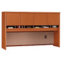 Bush Business Furniture Components Collection 72 inch; Wide 4 Door Hutch, 43 inch;H x 71 inch;W x 15 3/8 inch;D, Auburn Maple, Premium Installation Service