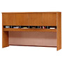 Bush Business Furniture Components Collection 72 inch; Wide 4 Door Hutch, 43 inch;H x 71 inch;W x 15 3/8 inch;D, Natural Cherry, Standard Delivery Service