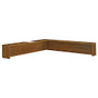 Bush Business Furniture Components Collection Reception L-Shelf, 13 7/8 inch;H x 77 inch;W x 71 1/8 inch;D, Warm Oak, Standard Delivery Service