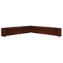 Bush Business Furniture Components Collection Reception L-Shelf, 14 inch;H x 77 inch;W x 71 inch;D, Mahogany, Premium Installation Service