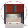 Bush Office Advantage 36 inch; Storage Overhead, 36 1/2 inch;H x 35 5/8 inch;W x 13 7/8 inch;D, Hansen Cherry/Galaxy, Standard Delivery Service