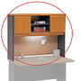 Bush Office Advantage 48 inch; Hutch, 36 1/2 inch;H x 47 1/2 inch;W x 13 7/8 inch;D, Natural Cherry/Slate, Standard Delivery Service