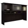 Bush; Cabot Hutch, 36 3/8 inch;H x 59 1/2 inch;W x 11 1/2 inch;D, Espresso Oak