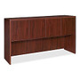 Lorell; Essentials 69000 Series Hutch With Doors, 36 inch;H x 48 inch;W x 17 inch;D, Mahogany