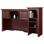 Realspace; Broadstreet Hutch With Doors, 37 3/4 inch;H x 64 1/2 inch;W x 15 1/3 inch;D, Cherry