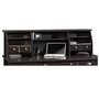 Sauder; Shoal Creek Organizer Hutch, 17 7/8 inch;H x 65 1/8 inch;W x 12 3/4 inch;D, Jamocha Wood