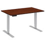 Bush Business Furniture Height Adjustable Standing Desk, 23-49 inch;H x 48 inch;W x 30 inch;D, Hansen Cherry/Gray, Premium Installation