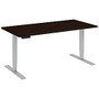 Bush Business Furniture Height Adjustable Standing Desk, 23-49 inch;H x 60 inch;W x 30 inch;D, Mocha Cherry/Gray, Premium Installation