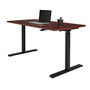 Realspace; Magellan Steel/Wood Stand Up Height-Adjustable Desk, 43 inch;H x 60 inch;W x 30 inch;D, Classic Cherry
