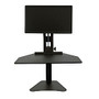 Victor; High Rise&trade; Sit-Stand Desk Converter With Monitor Stand, 15 1/2 inch;H x 28 inch;W x 23 inch;D, Black