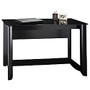 Bush; Aero Glass Top Writing Desk/Sofa Table, 30 1/4 inch;H x 47 1/4 inch;W x 23 1/4 inch;D, Classic Black, Standard Delivery