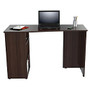 Inval Curved Top Writing Desk, 29 1/8 inch;H x 47 1/4 inch;W x 20 inch;D, Espresso Wengue