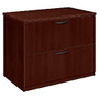 Basyx&trade; BW Series 2-Drawer Lateral File, 29 1/2 inch;H x 36 inch;W x 24 inch;D, Mahogany