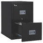 Fire King; Patriot Series 25 inch;D Vertical File Cabinet, 2 Drawers, Black, White Glove Delivery