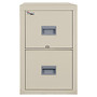 Fire King; Patriot Series 25 inch;D Vertical File Cabinet, 2 Drawers, Parchment, White Glove Delivery