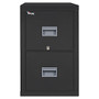 Fire King; Patriot Series 31 5/8 inch;D Vertical Letter-Size File Cabinet, Black, 2-Drawers, White Glove Delivery