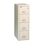 FireKing Legal-Size Vertical Fireproof File Cabinet, 4 Drawers, 52 3/4 inch;H x 20 13/16 inch;W x 25 inch;D, Black