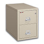 FireKing; 25 Vertical File, 2-Drawer, Letter-Size, 27 3/4 inch;H x 17 3/4 inch;W x 25 inch;D, Parchment, White Glove Delivery