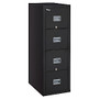 FireKing; Patriot Series 31 5/8 inch;D Vertical Legal-Size File Cabinet, 4 Drawers, Black, White Glove Delivery