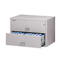 FireKing; UL 1-Hour Lateral File, 2 Drawers, 27 3/4 inch;H x 44 1/2 inch;W x 22 1/8 inch;D, Platinum, White Glove Delivery