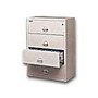 FireKing; UL 1-Hour Lateral File, 4 Drawers, 52 3/4 inch;H x 31 1/8 inch;W x 22 1/8 inch;D, Platinum, White Glove Delivery