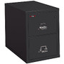 FireKing; UL 1-Hour Vertical File, 2 Drawers, Legal Size, 27 3/4 inch;H x 20 7/8 inch;W x 31 5/8 inch;D, Black, White Glove Delivery