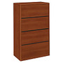 HON; 10700 Series Laminate Lateral File Cabinet, 4 Drawers, 59 1/8 inch;H x 36 inch;W x 20 inch;D, Cognac