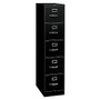 HON; 310-Series 5-Drawer Letter File, Black