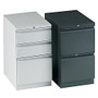 HON; Efficiencies&trade; 2-Drawer Mobile Pedestal, 28 inch;H x 15 inch;W x 19 7/8 inch;D,  inch;R inch; Pull, Black