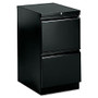HON; Efficiencies&trade; 2-Drawer Mobile Pedestal, 28 inch;H x 15 inch;W x 22 7/8 inch;D, Black