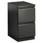 HON; Efficiencies&trade; 2-Drawer Mobile Pedestal, 28 inch;H x 15 inch;W x 22 7/8 inch;D, Charcoal