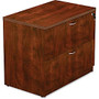 Lorell Lateral File - Top, 66 inch; x 15 inch; x 37 inch; - Reeded Edge - Finish: Cherry Laminate Top