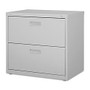 Lorell; Lateral File, 2 Drawers, 28 inch;H x 30 inch;W x 18 5/8 inch;D, Light Gray