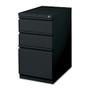 Lorell; Mobile Box/Box/File Pedestal, 27 3/4 inch;H x 15 inch;W x 19 7/8 inch;D, Black