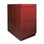 Lorell; Sao Paulo File Pedestal With 2 File Drawers, 27 1/2 inch;H x 15 3/4 inch;W x 22 inch;D, Mahogany